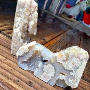 Druzy Pink Amethyst Flower Agate Freeform